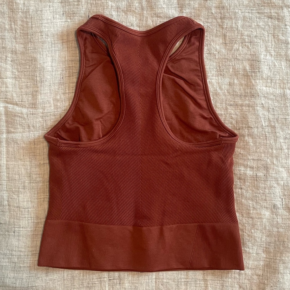 A&F • YPB Racerback Sports Bra - Rust - Picture 2 of 4